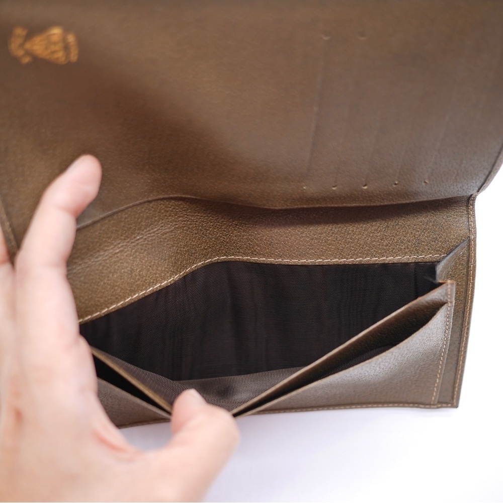 🍓GUCCI PVC Wallet Brown - Picture 7 of 10